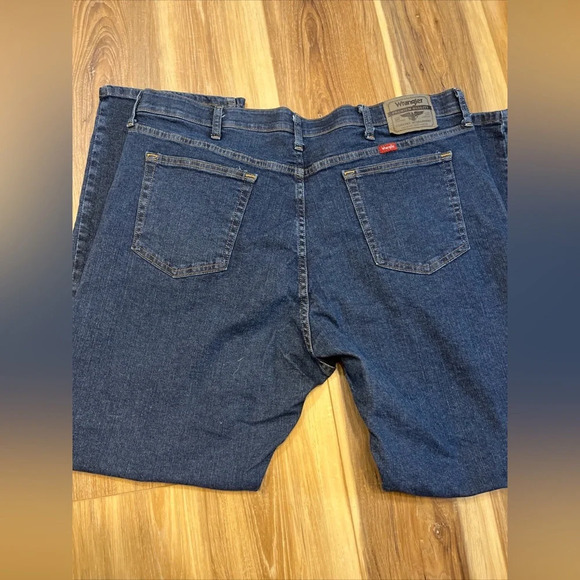 NEW WITH TAGS WRANGLER 5 STAR PREMIUM JEANS 100% COTTON RELAXED FIT 40X 30 - Picture 7 of 8